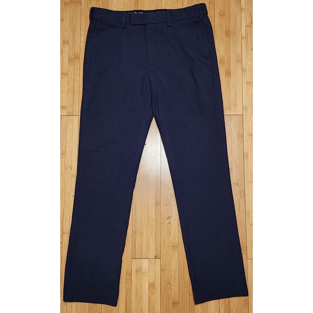 American Airlines Lands End Slim Fit Dress Pants Mens 33x30 Blue Flight Pilot